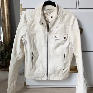 White Leather Jacket